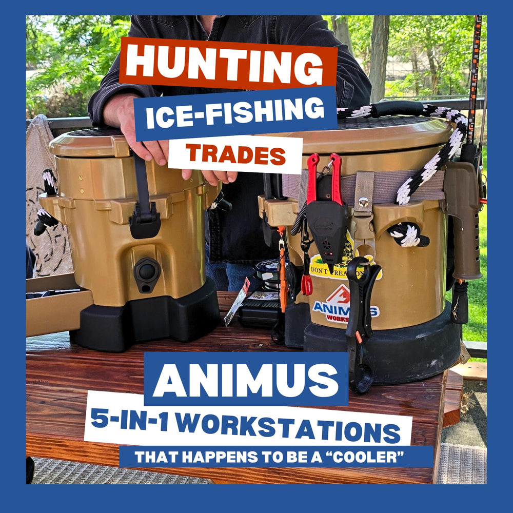 ANIMUS ACCESSORIES Animus Workstation Cooler dry drawer keeps PPE and small tools organized.