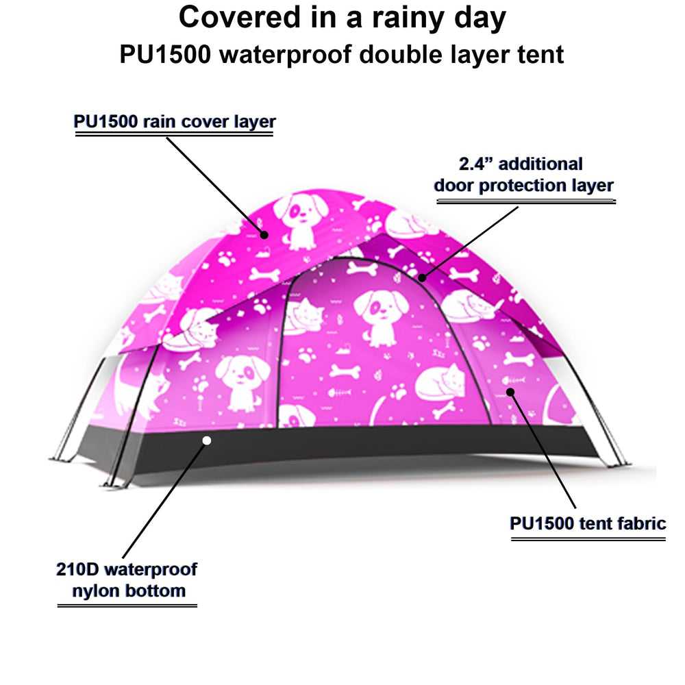 ANJ Outdoors KidzAdventure compact 1-2 person tent is easy to carry and set up.