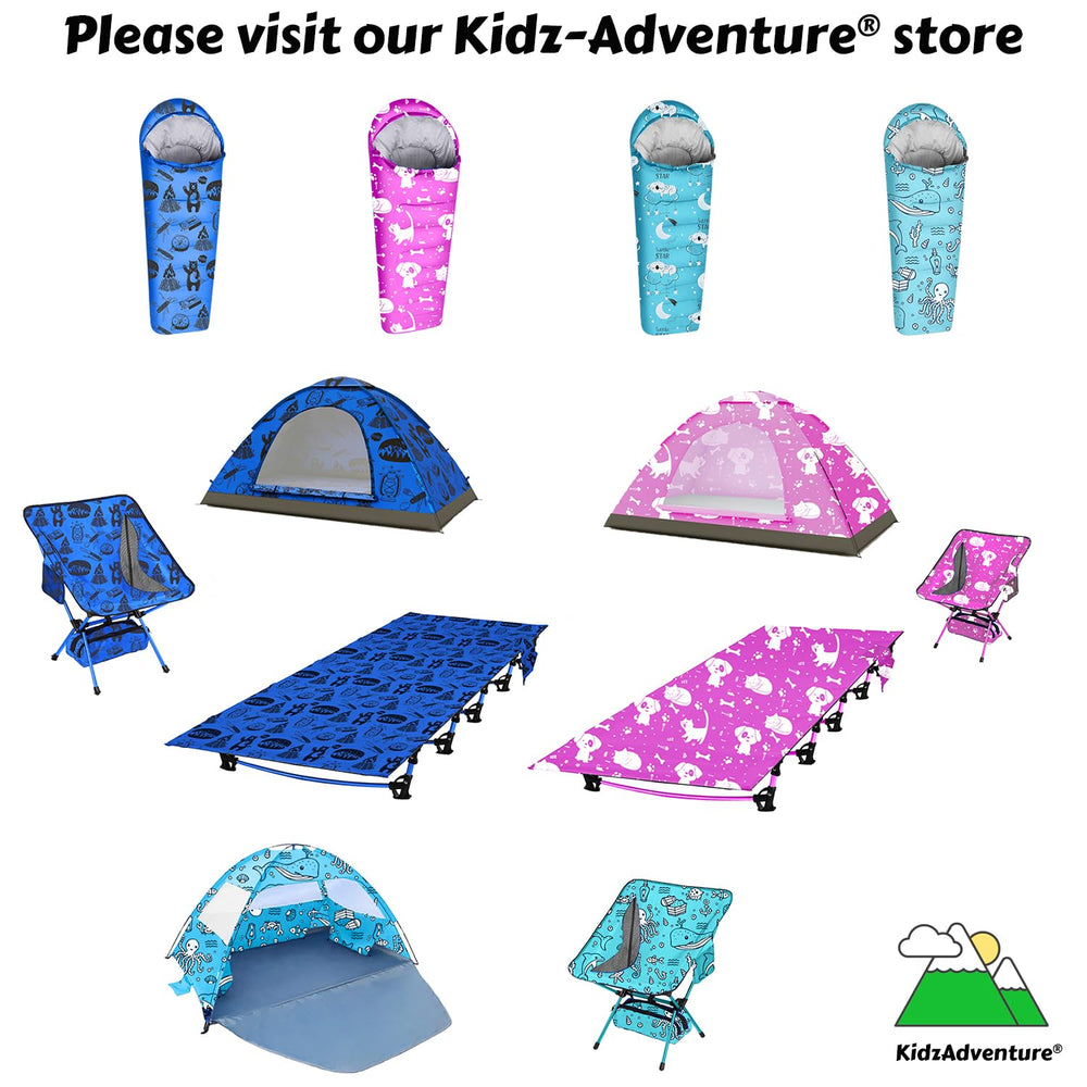 ANJ Outdoors KidzAdventure two size options fit growing campers for comfort