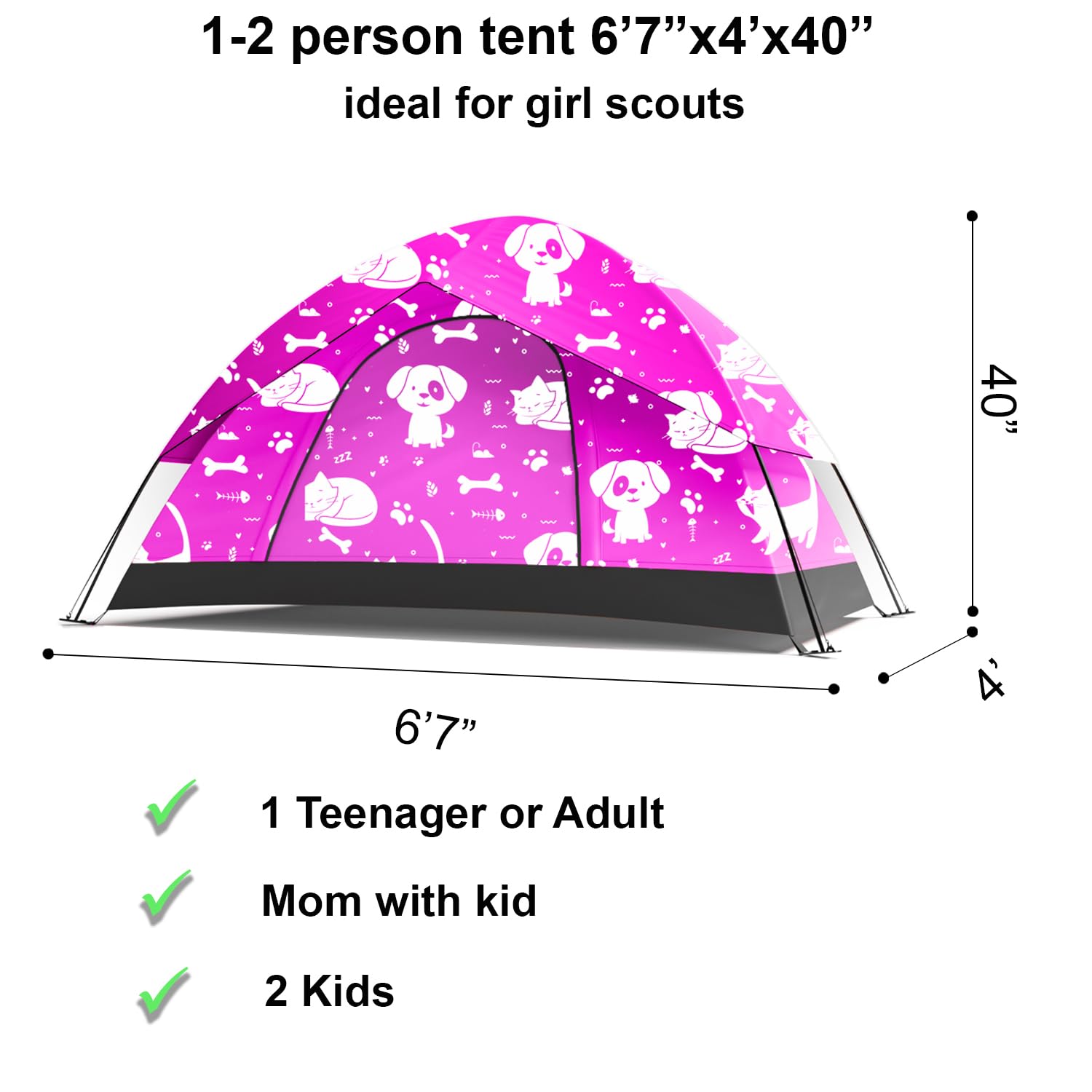 ANJ Outdoors KidzAdventure PU1500 waterproof layer keeps little campers dry during light rain.