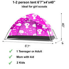 ANJ Outdoors KidzAdventure PU1500 waterproof layer keeps little campers dry during light rain.