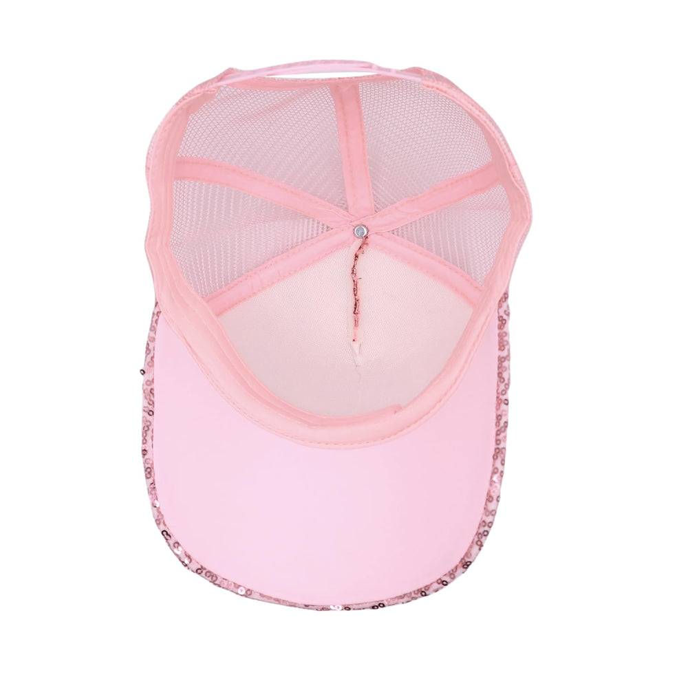 ANKOMINA black butterfly cap with sequin butterfly motif