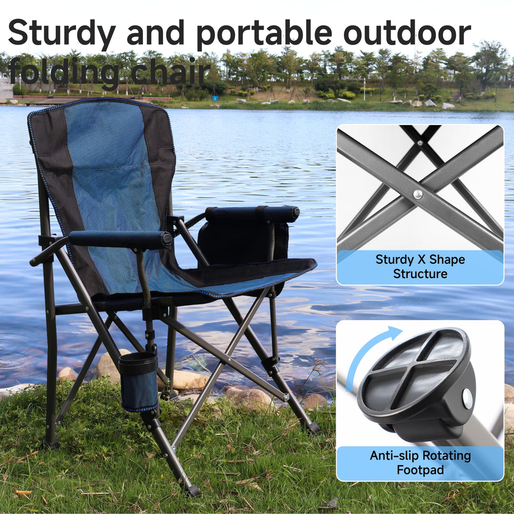 Anmiro chair with cushioned armrests and rotating feet adds comfort.