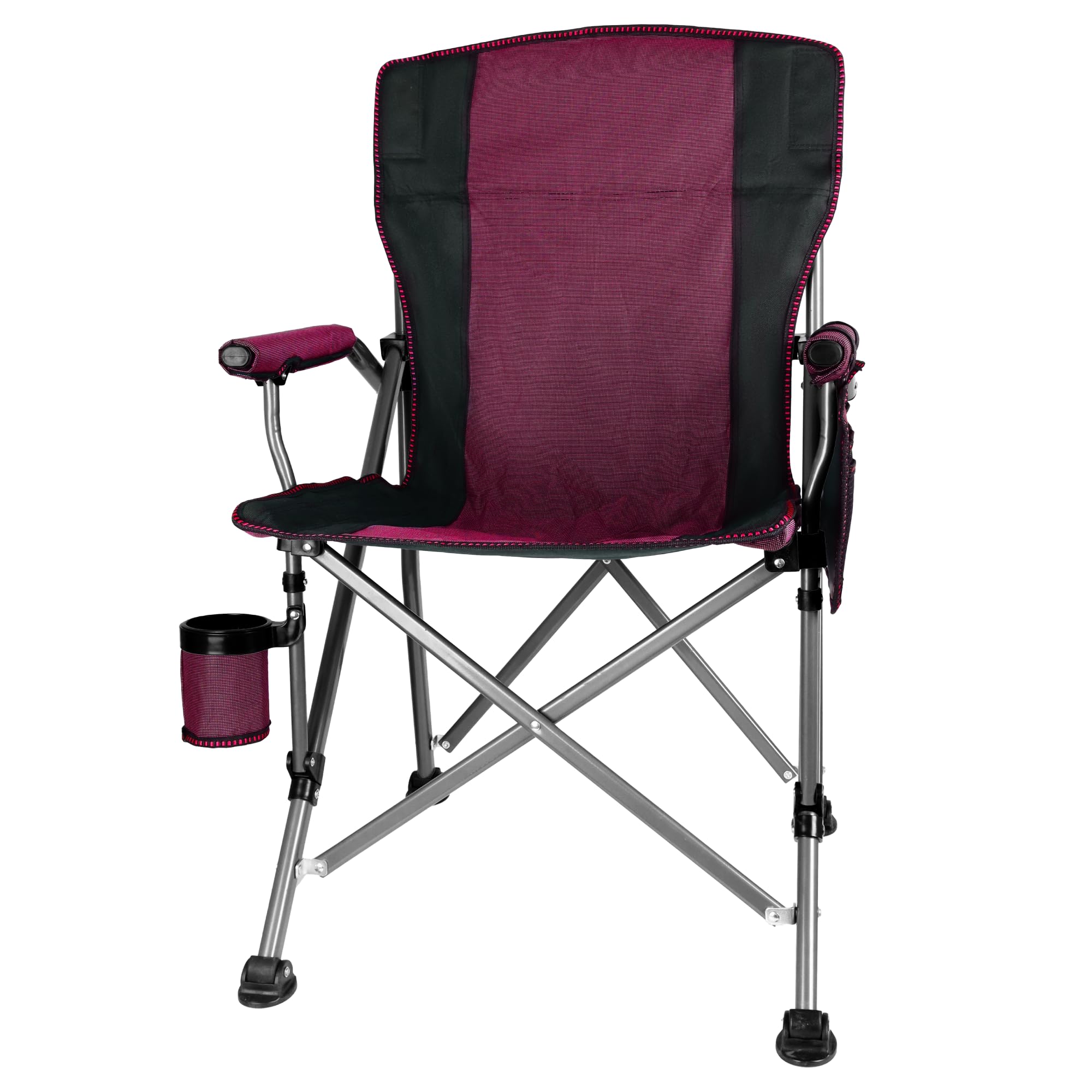 Anmiro folding camping chair open setup offers sturdy support for outdoor seating.