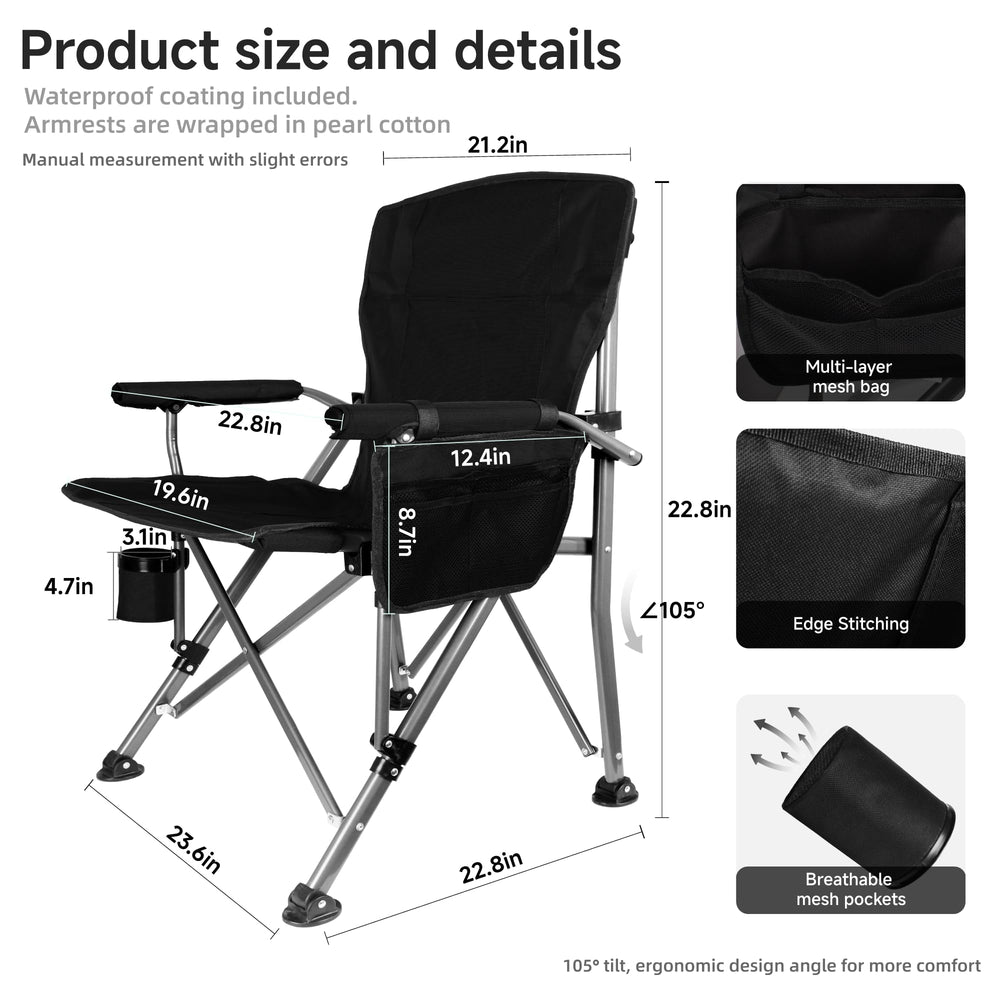 Anmiro heavy-duty chair frame supports up to 400 lbs for reliable seating.
