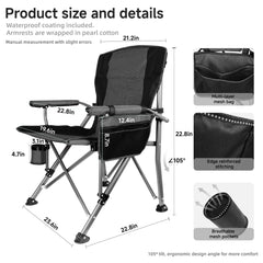 Anmiro heavy-duty steel frame supports up to 400 lbs