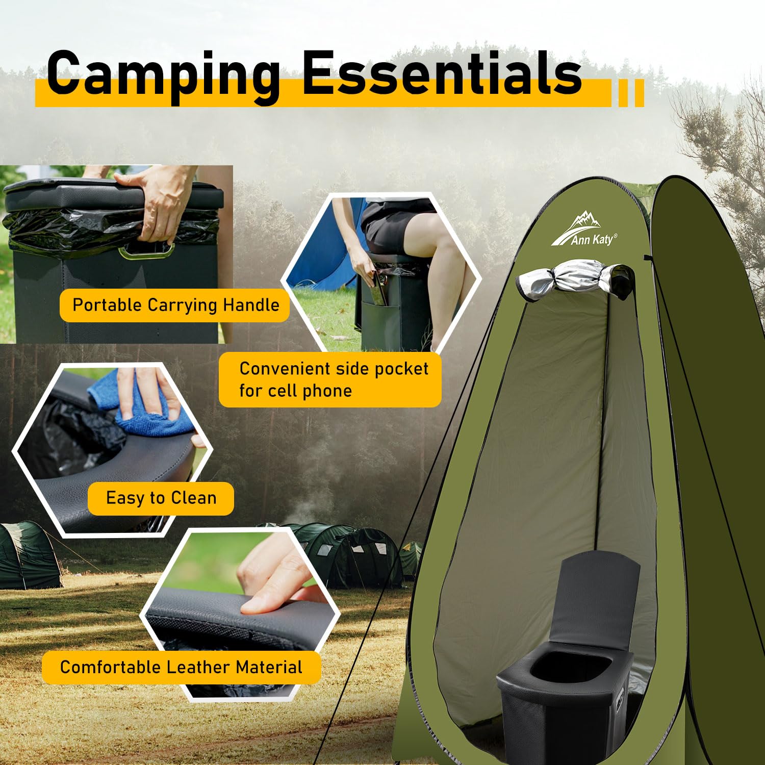 Ann Katy carry bag keeps all components organized on the go.