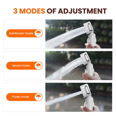 Ann Katy shower upgrade showcasing 5000mAh battery for off-grid use