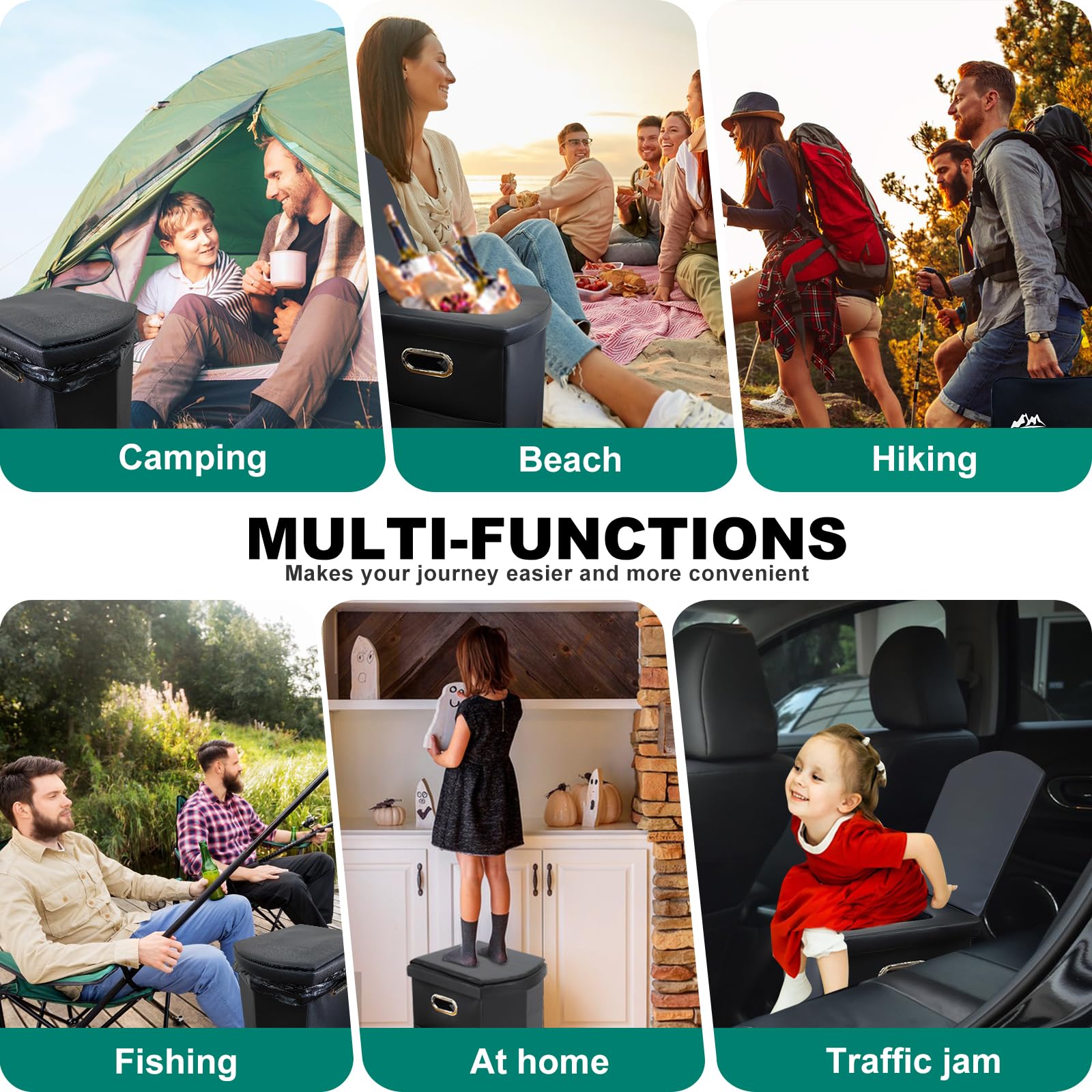 Ann Katy Upgrade XL ideal for road trips, camping, and boating.