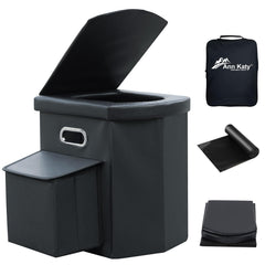 Ann Katy Upgrade XL toilet assembled for easy outdoor use with comfortable height for adults.
