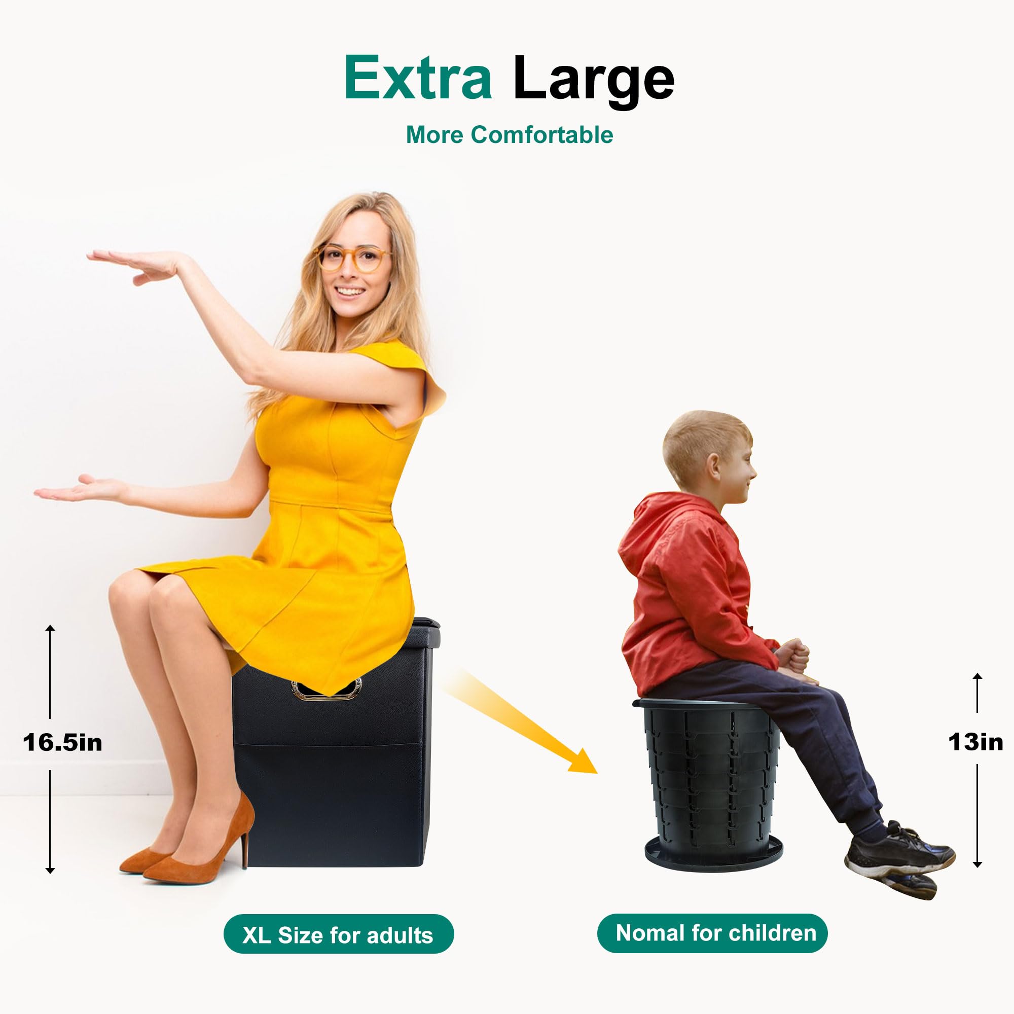 Ann Katy Upgrade XL toilet setup ready for quick outdoor use.