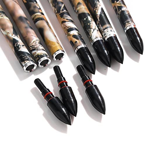 Annastar mountain camouflage packaging showcases durable, ready-to-use arrows for hunting trips.