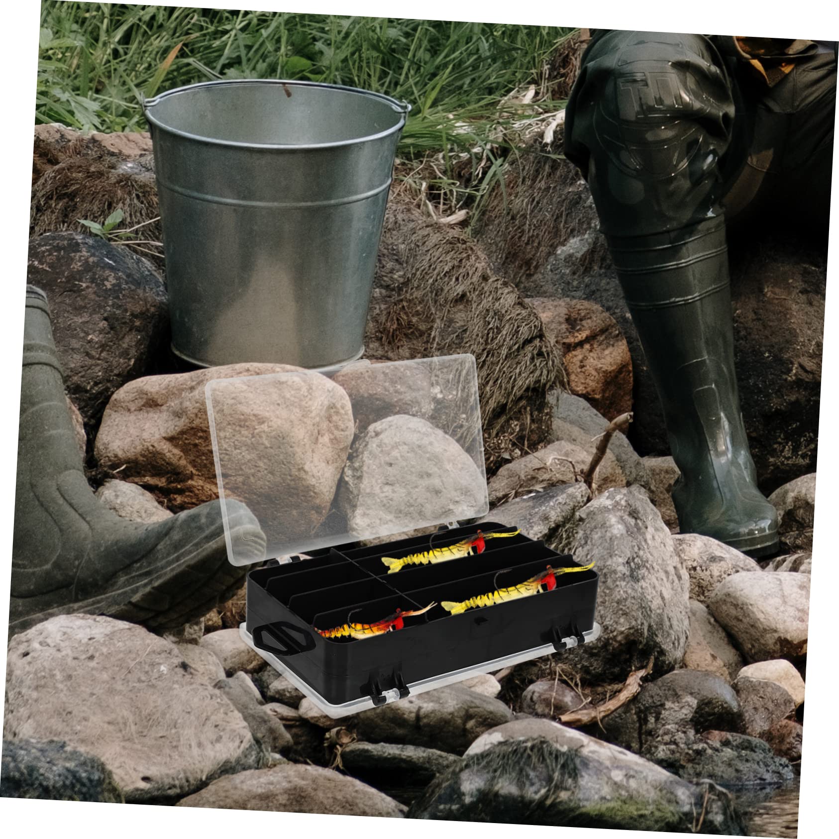 Anneome compact tackle boxes ideal for backpack or fishing bag