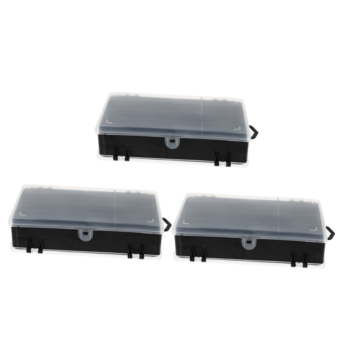 Anneome lure box front view with translucent lid for quick contents check