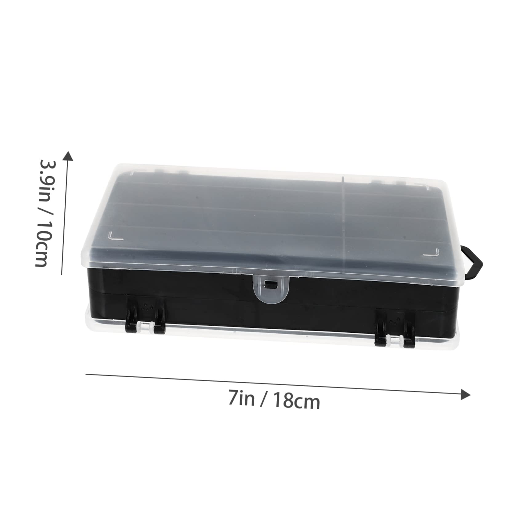Anneome three-box lure box opened showing dividers for organized storage