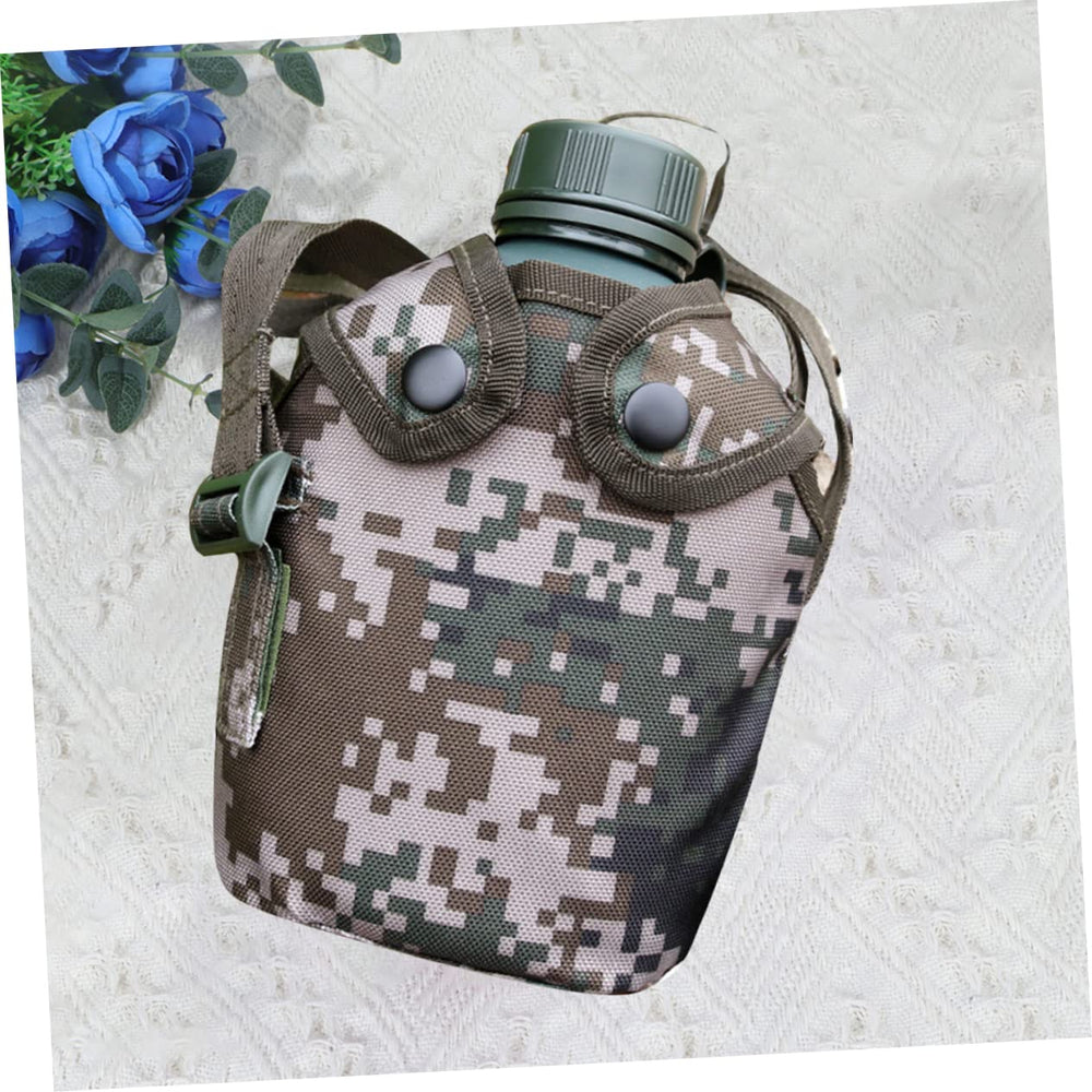 Anneome camouflage canteen design, built for outdoor exploration and survival-ready situations.