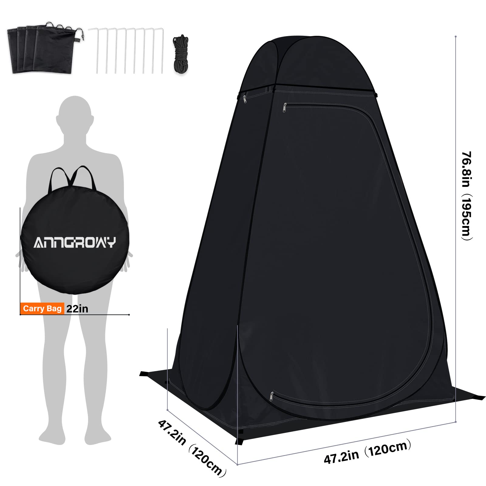 anngrowy carrying bag makes quick setup and storage simple
