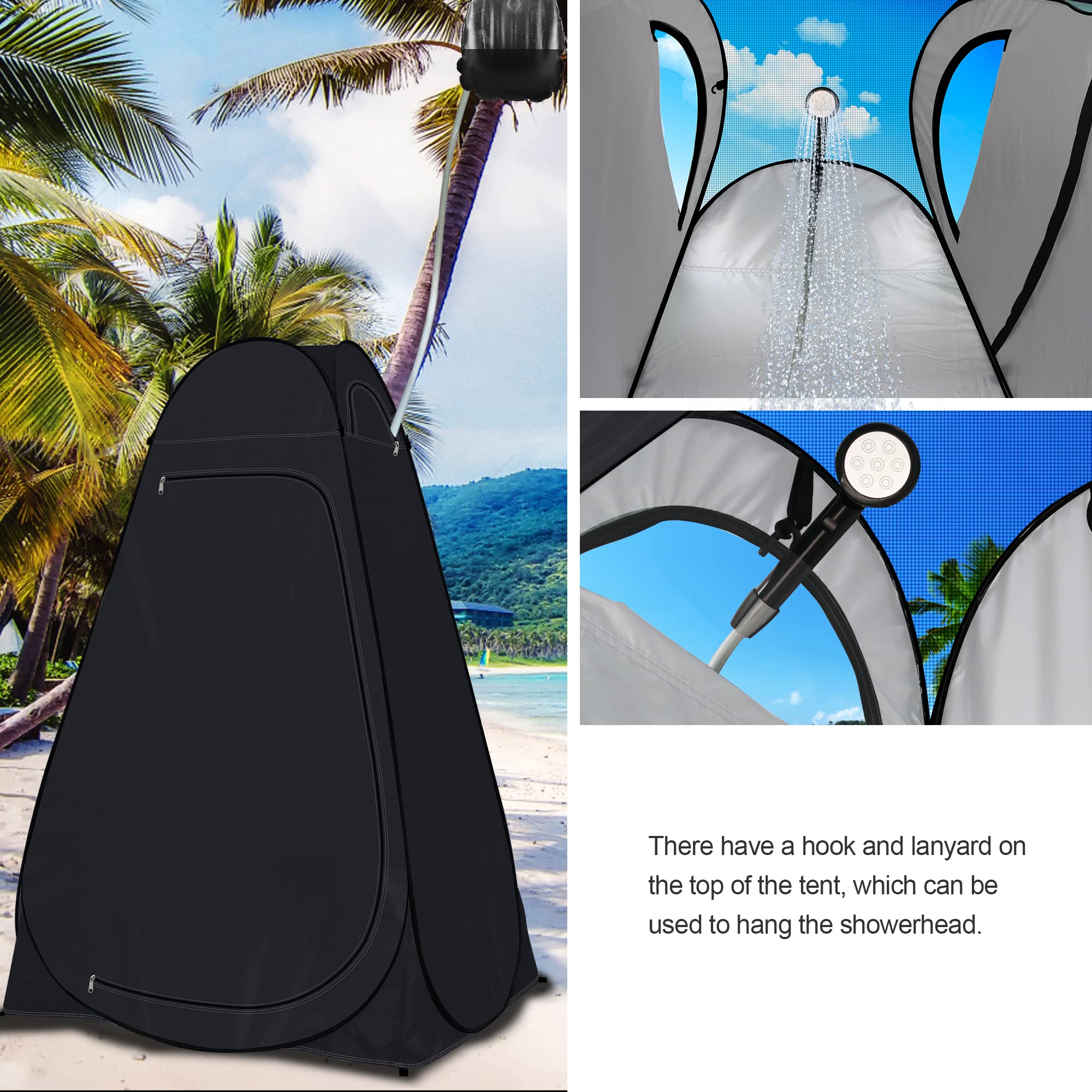 anngrowy rain fly top offers light weather protection