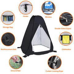 anngrowy shower privacy tent in pop-up setup for quick outdoor privacy