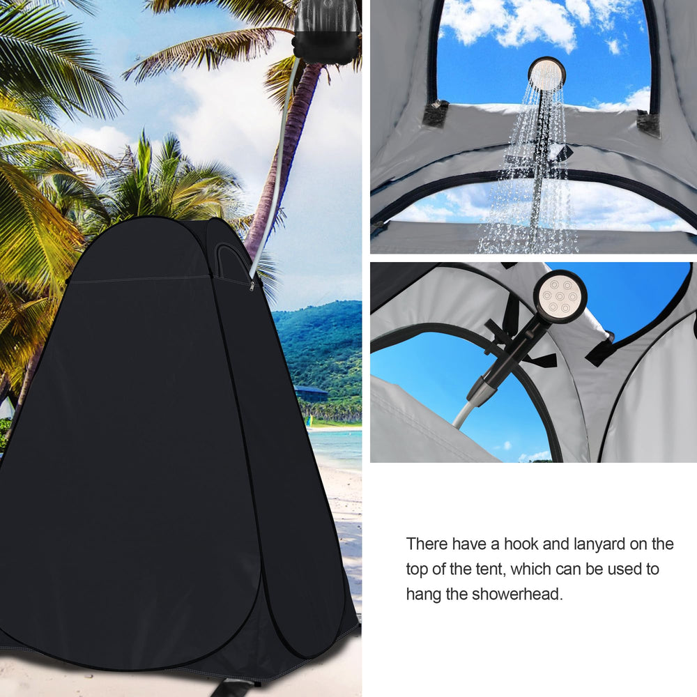 anngrowy shower privacy tent offers UPF50+ sun protection for beach days