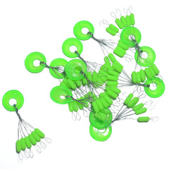 Bobber stops securing floats beads and sinkers on line