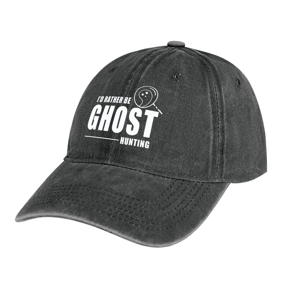 Model wearing the hat during outdoor Halloween activity