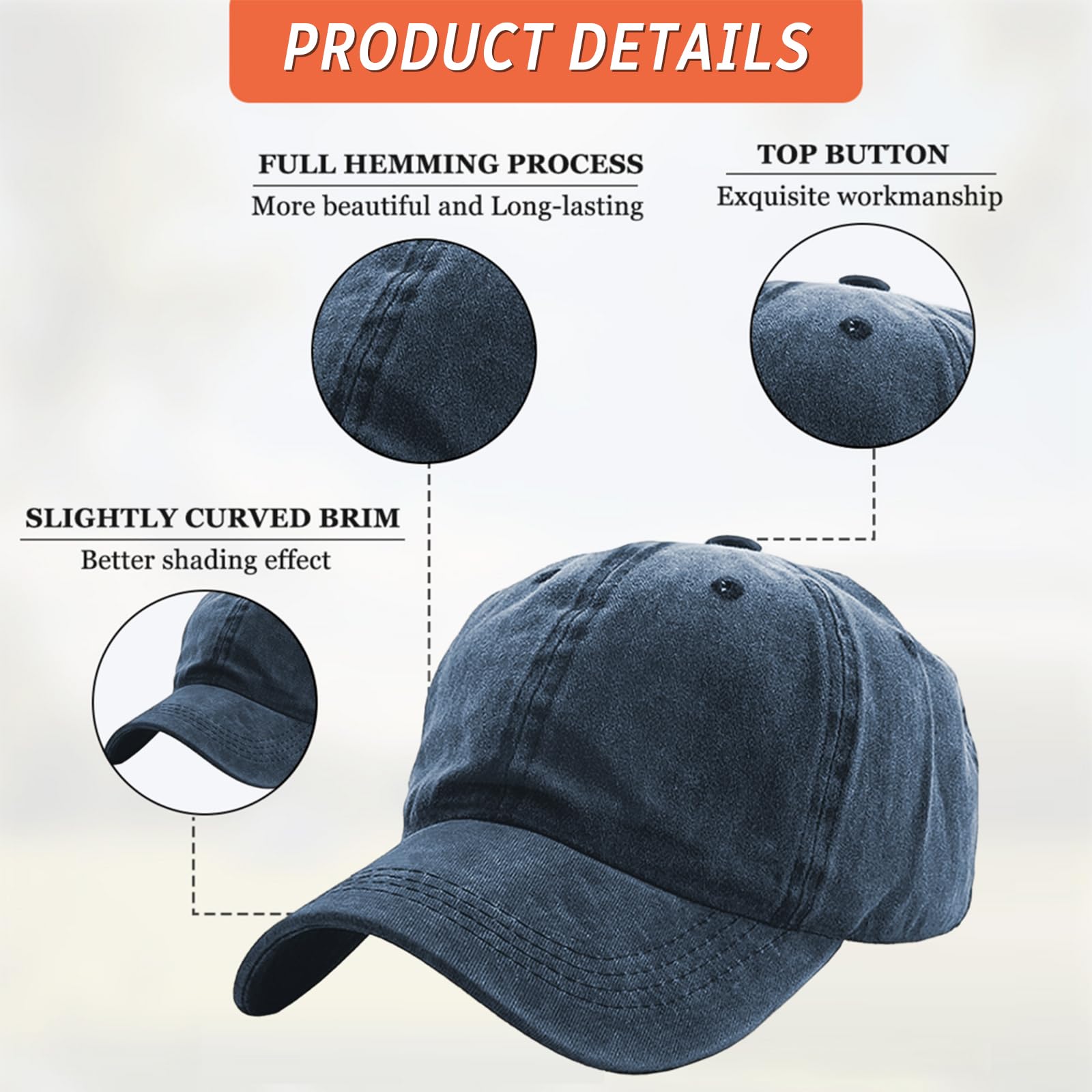 Anragon What A Differences A Dave Makes hat built-in sweat band aids moisture control