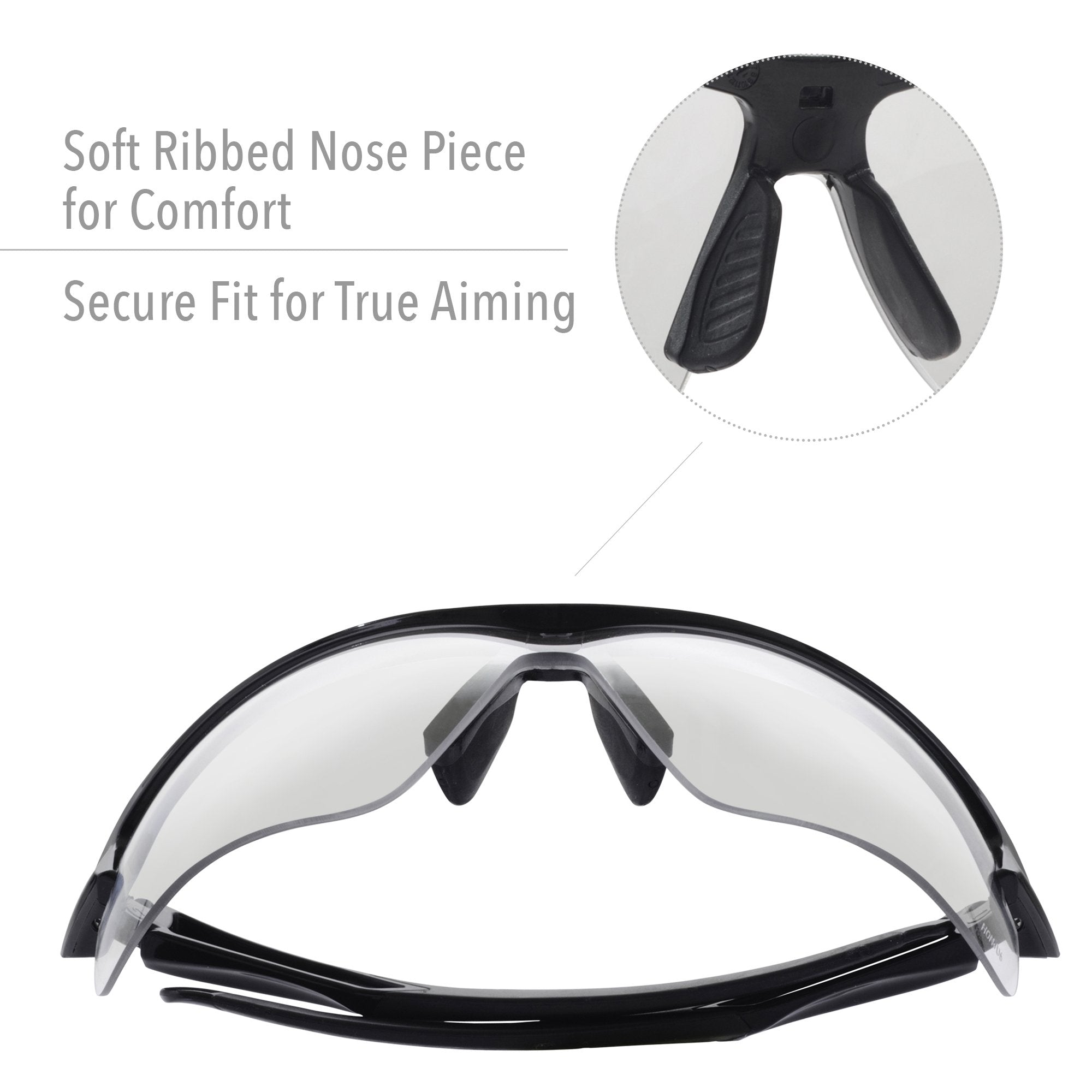 ANSI Z87.1-2015 compliant safety eyewear with UVA/UVB protection