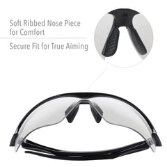 ANSI Z87.1-2015 compliant safety eyewear with UVA/UVB protection