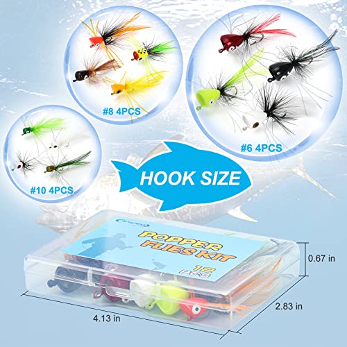 Bluegill and crappie popper flies by Ansnbo