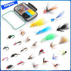 Ansnbo dry flies assortment enables precise dry-fly presentations and confident hookups.