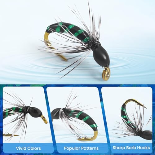 Ansnbo durable magnetic fly box keeps lures organized and secure.