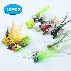 Assorted popper lures for bass and panfish