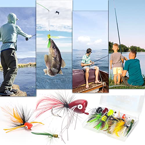 Fly popper hooks sizes #6, #8, #10 included in kit