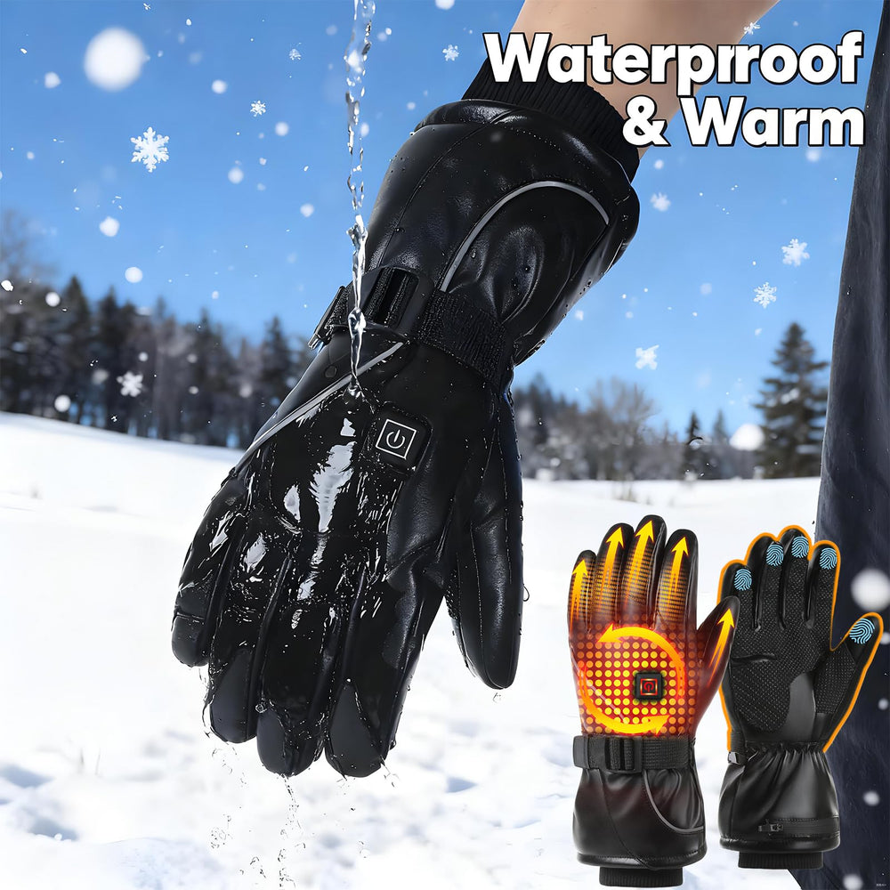 ANSOZLEE heated gloves with touchscreen compatibility for phone use