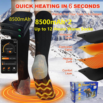 ANSOZLEE heated socks are machine washable after battery removal for easy cleaning.