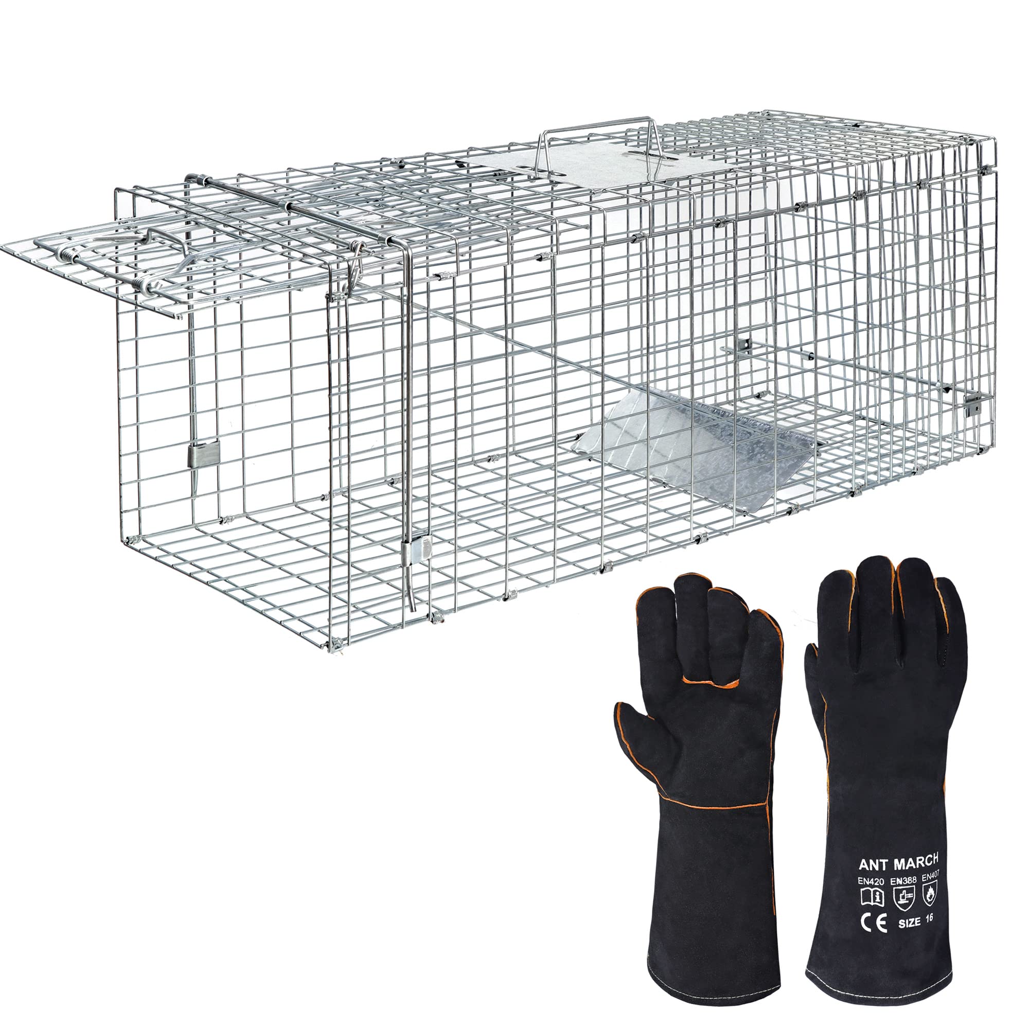 ANT MARCH live animal trap 32x11.5x13 assembly for quick setup and relocation.