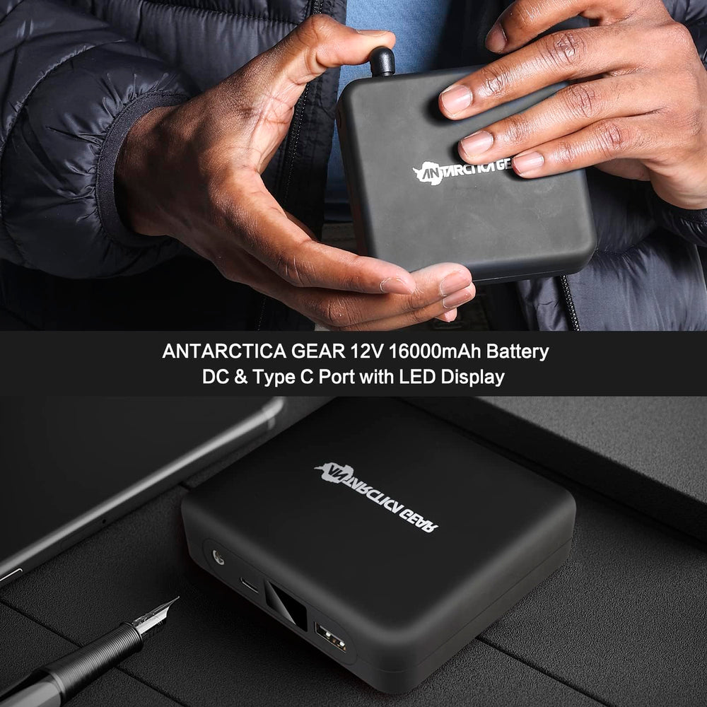 ANTARCTICA GEAR carbon fiber heating elements delivering rapid heat across core areas