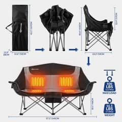 ANTARCTICA GEAR chair with cup holders for easy drinks access.