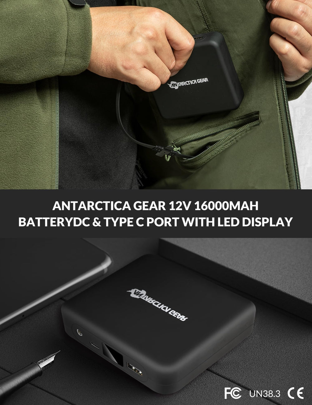 ANTARCTICA GEAR jacket pockets offer secure storage for essentials outdoors