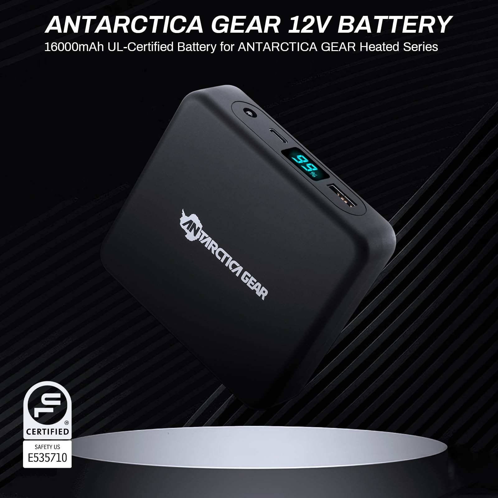 ANTARCTICA GEAR PRO heat levels green blue red indicate temperature options