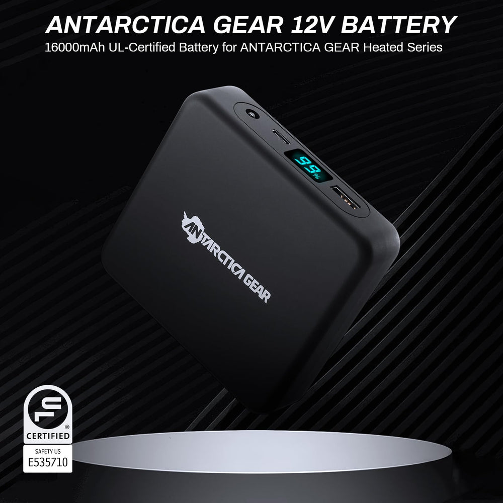 ANTARCTICA GEAR PRO heat levels green blue red indicate temperature options