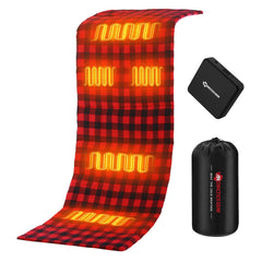ANTARCTICA GEAR PRO heated sleeping bag liner turned on showing instant warmth