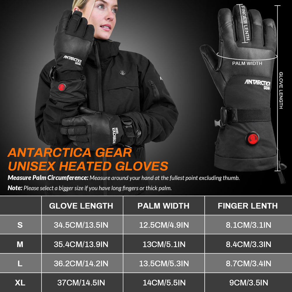 Antarctica Gear Pro windproof leather palm shields against cold gusts.