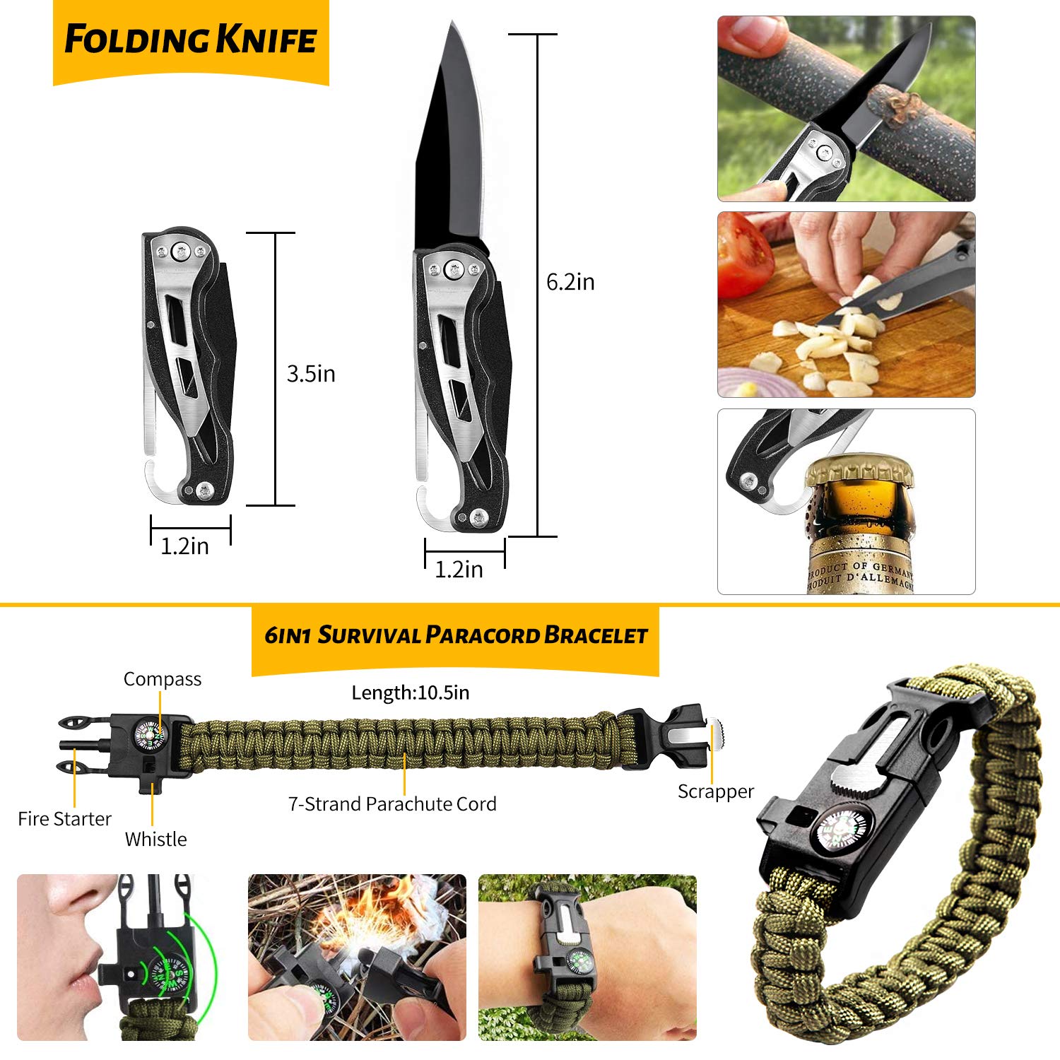 ANTARCTICA compass carabiner aids orientation during hikes and climbs.