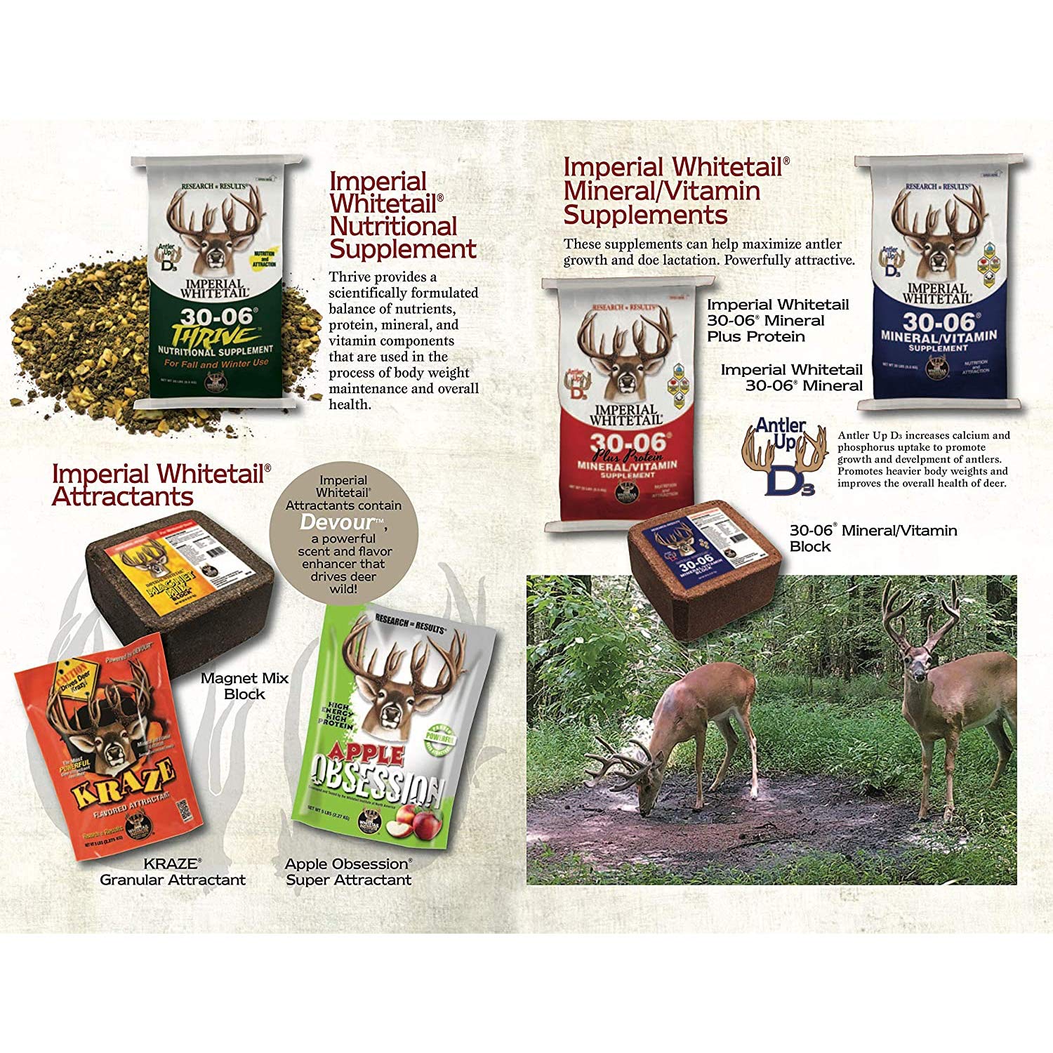 Branding image emphasizing antler-growth nutrition in 30-06 supplement