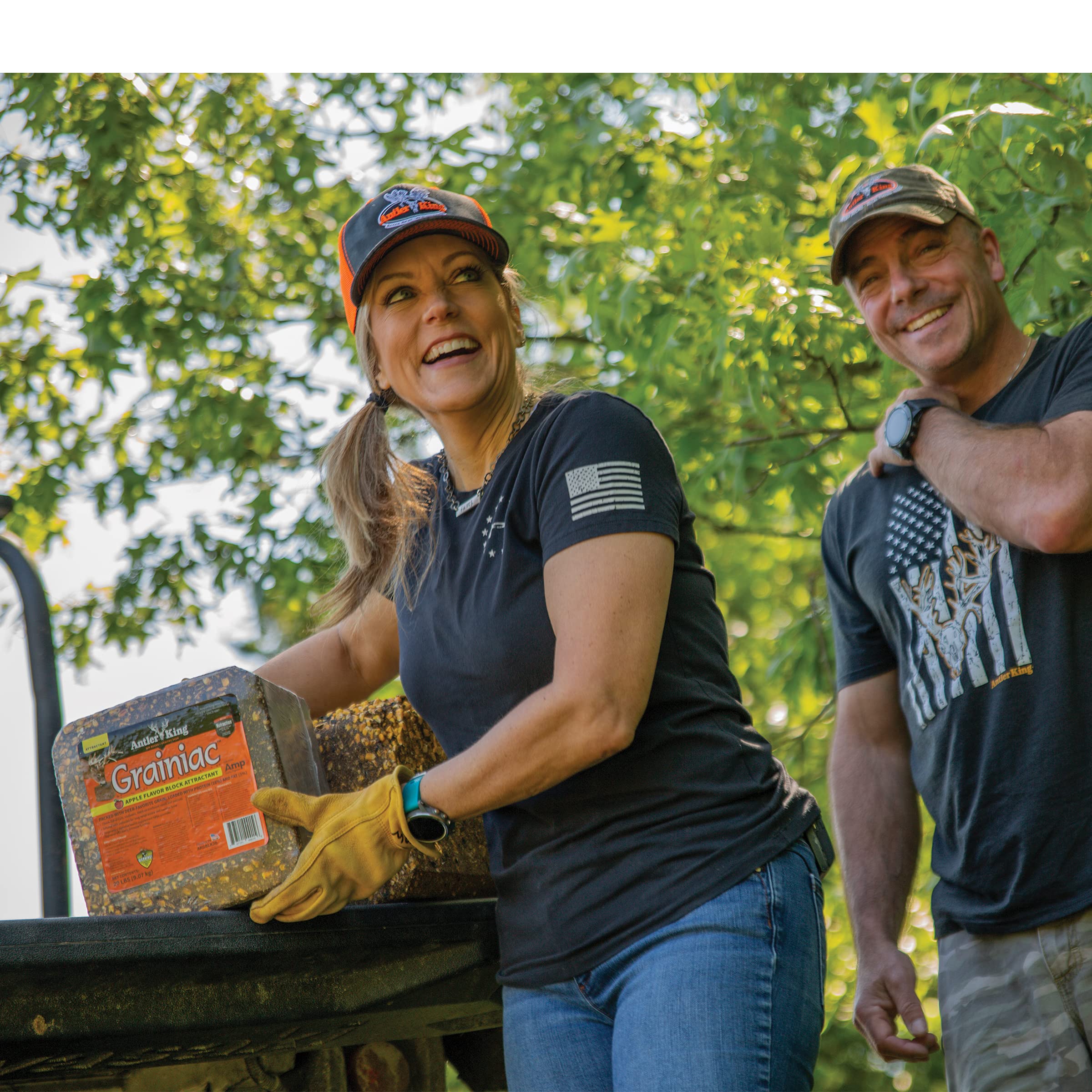 Antler King on-ground block beside water source boosts potential daily visits.