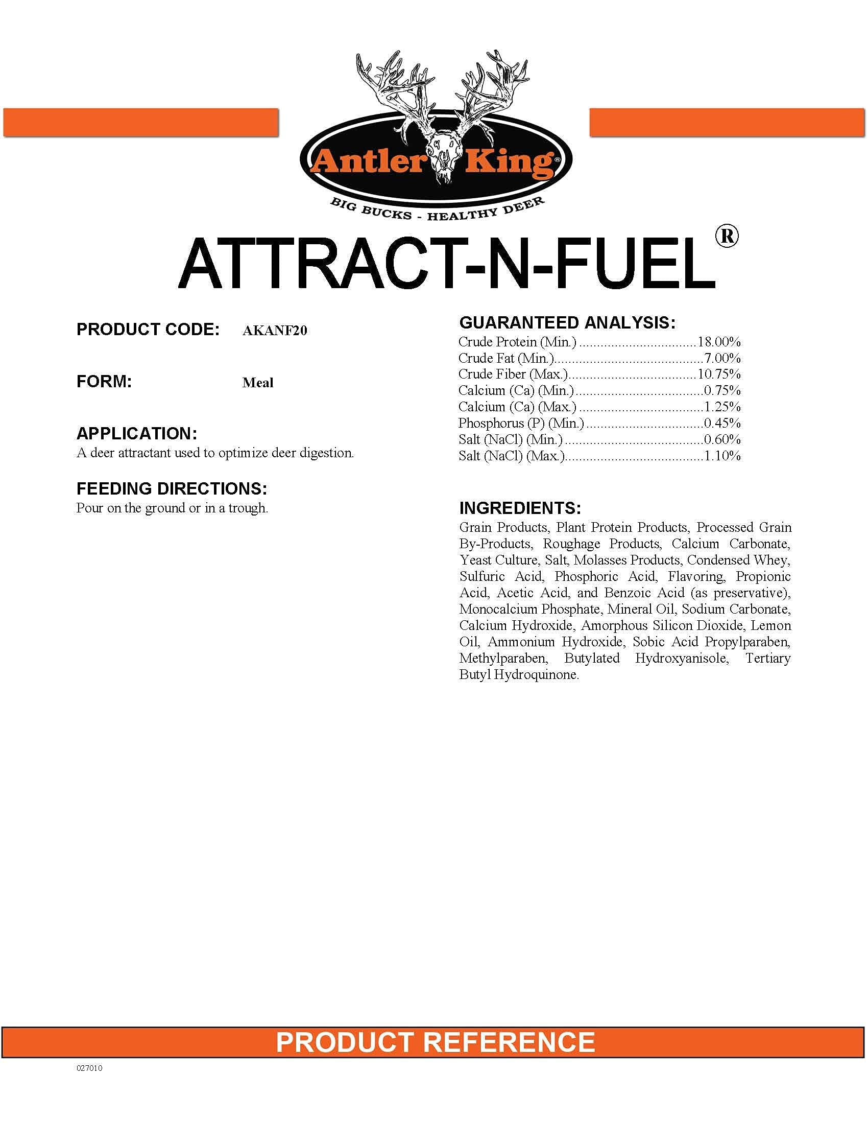 Ground mix of Attract-N-Fuel with corn to boost nutrition.