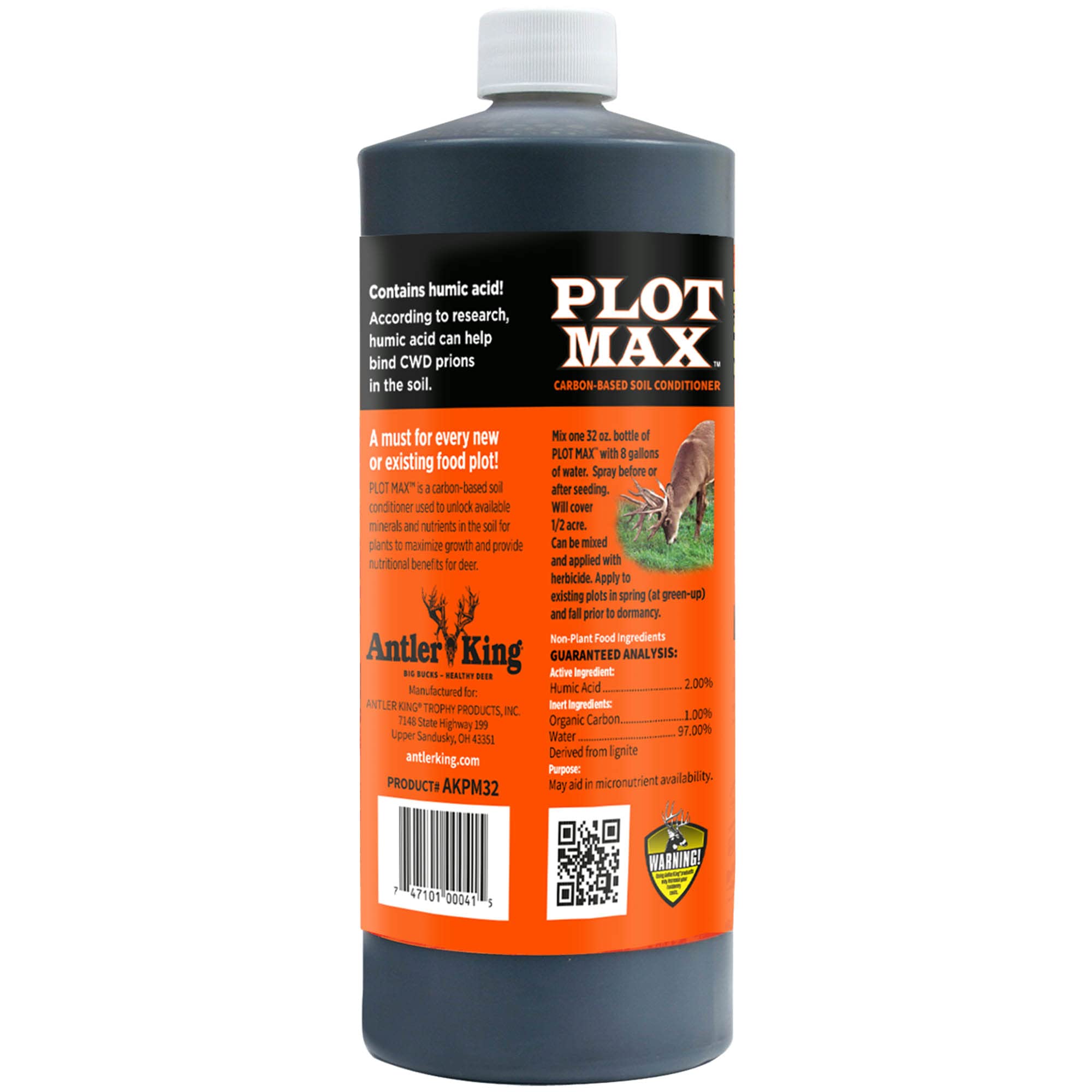 Antler King Plot Max being sprayed with a sprayer demonstrates easy field application