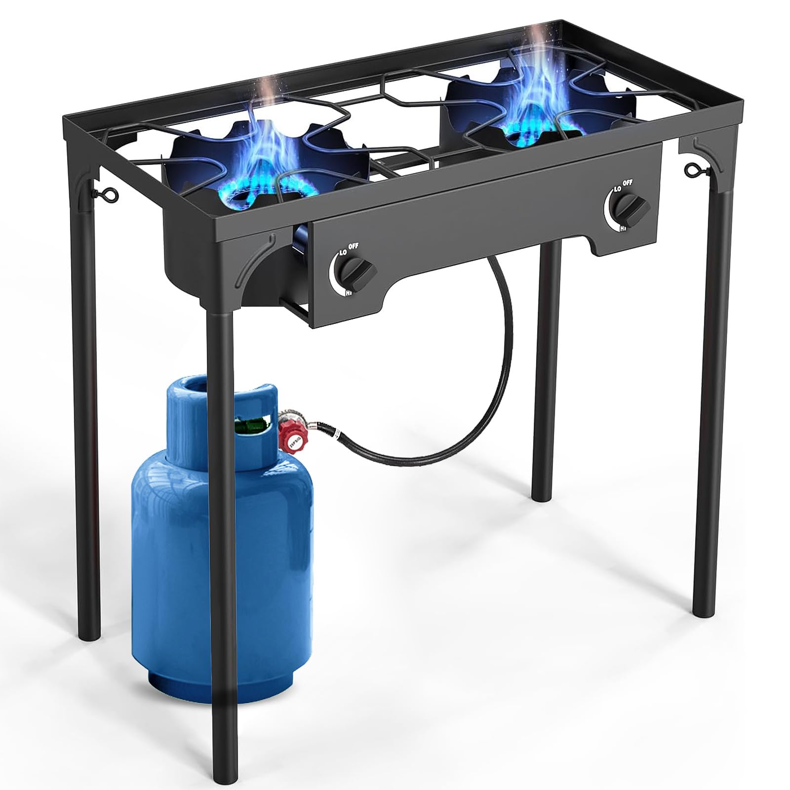 ANTSKU two-burner stove enables versatile outdoor cooking.